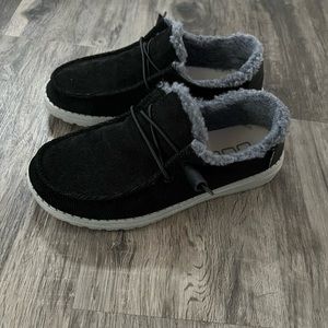 Women's HEYDUDE Corduroy Fur Shoes